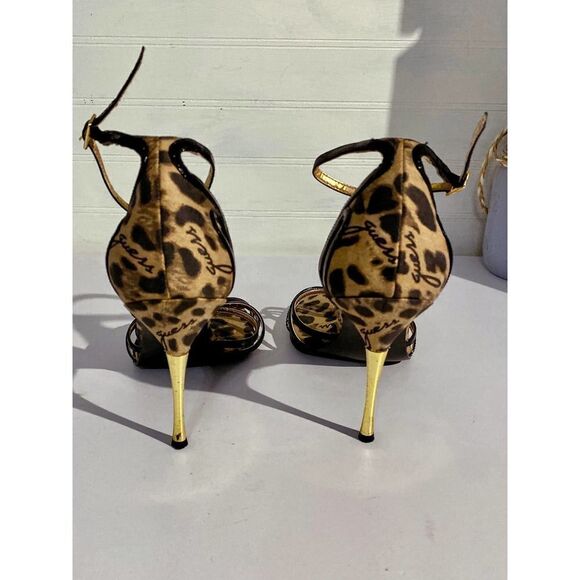 Guess Gwokanarra Ankle Strap, Open Toe Heels - Picture 7 of 9